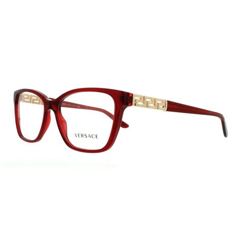 versace glasses red frame|official versace eyeglass frames.